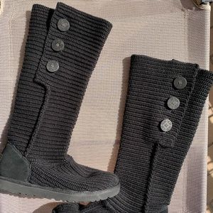 Black UGG Cardi Boots